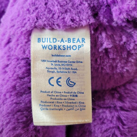 Build-A-Bear Purple Cat 2017, Pink 2011 Teddy Bear Plush Lot 2 Stuffed Animal - Picture 7 of 16